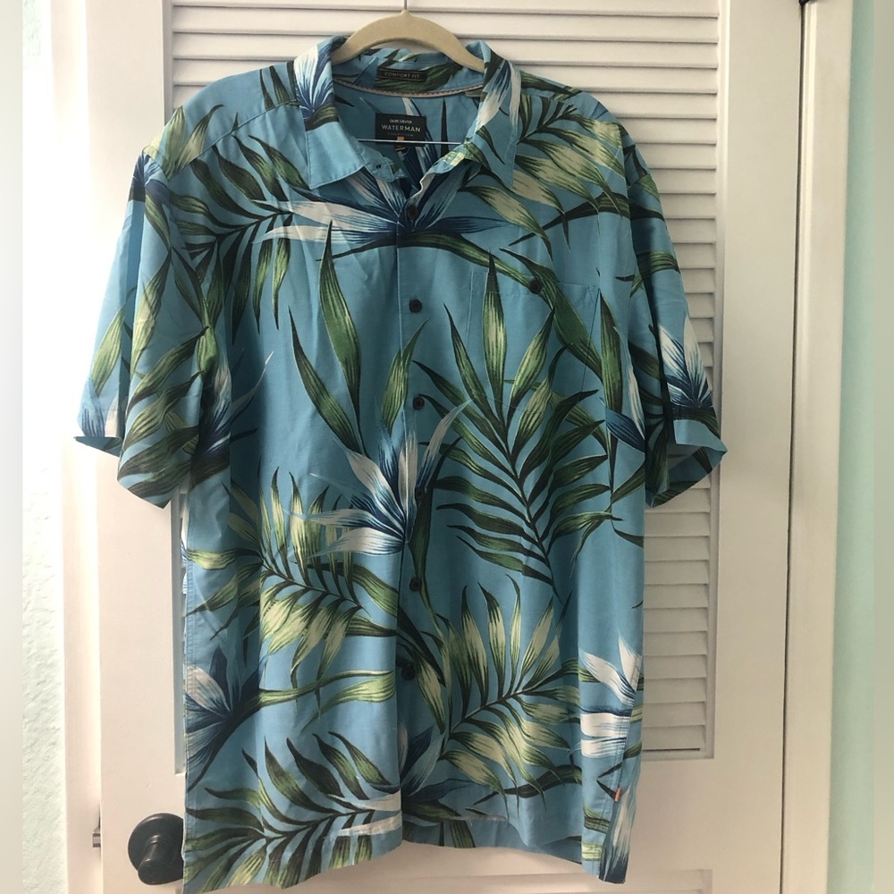 Quicksilver waterman island button down shirt